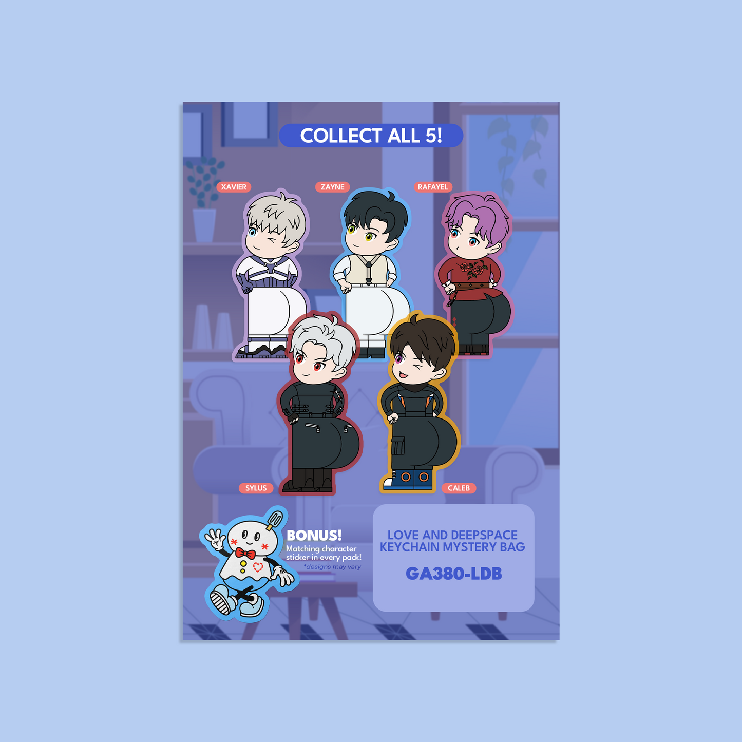 Love And Deepspace Booty Mystery Keychain