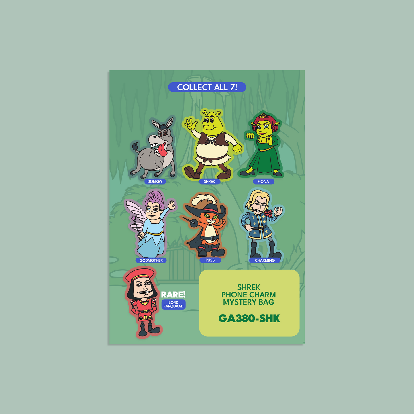 Shrek Mystery Phone Charms