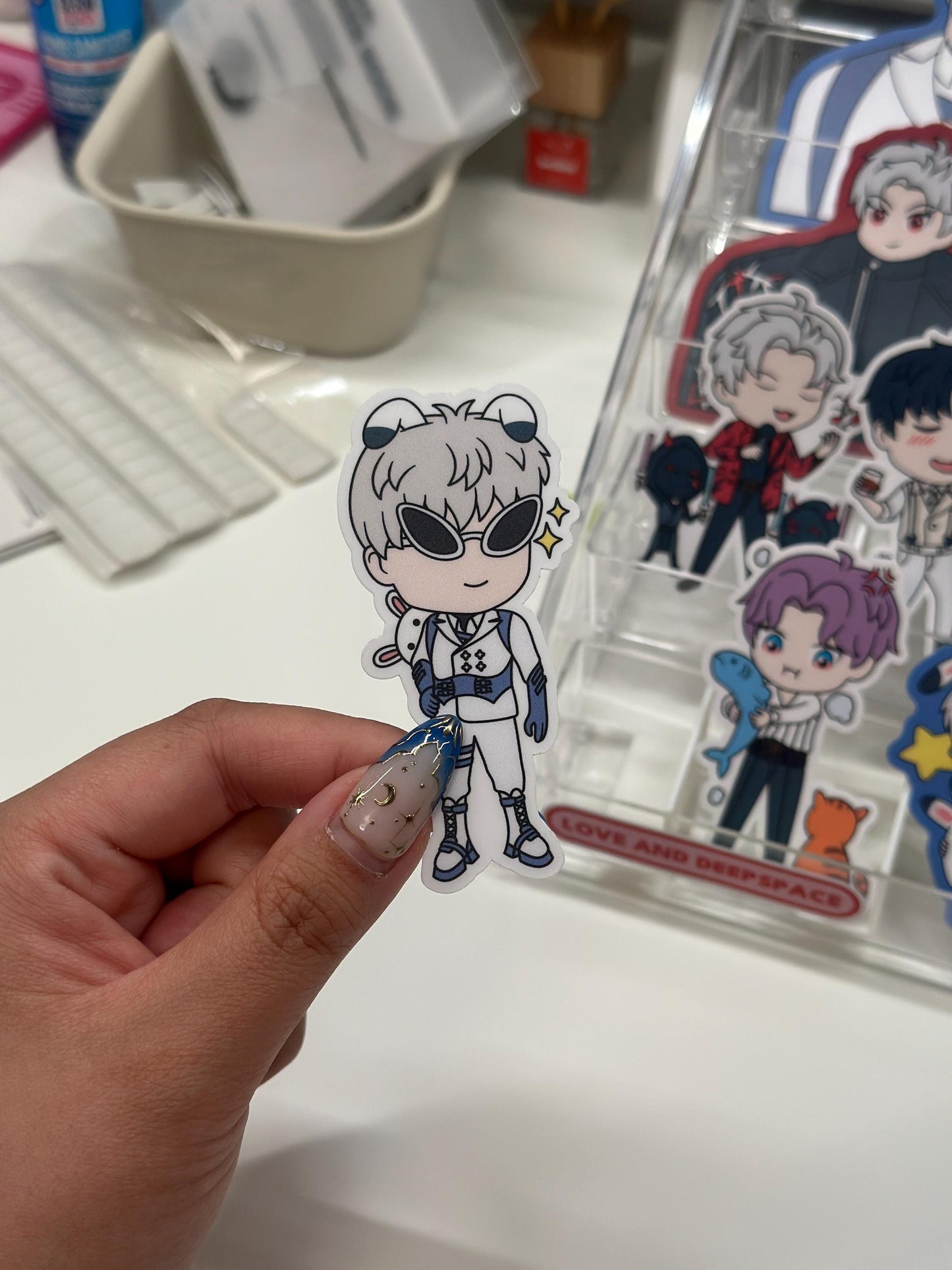 Love and Deepspace Character Memes Vinyl Stickers