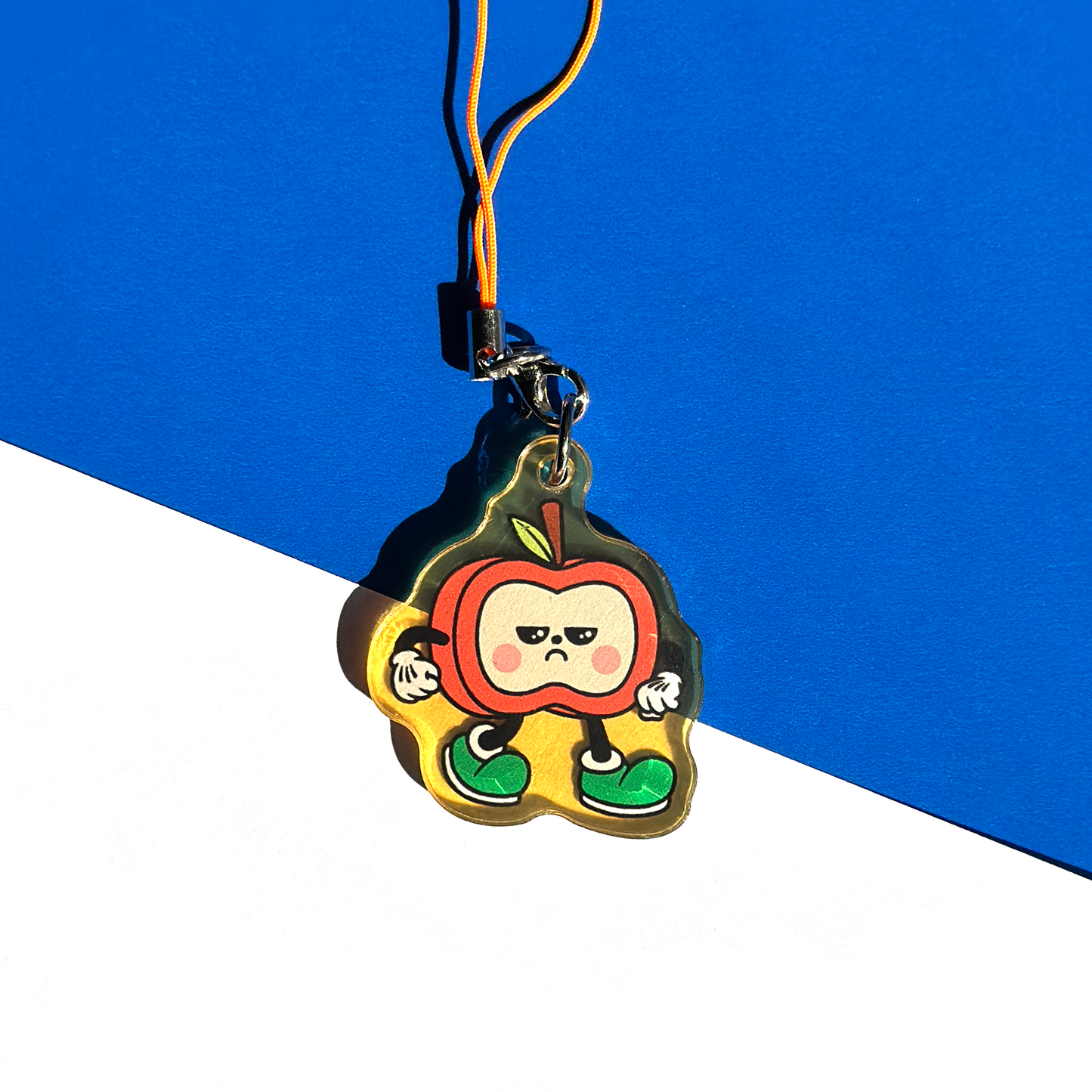 Sunny Apple Phone Charm