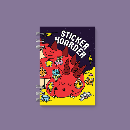 Hoarder Dragon Mini Reusable Sticker Book