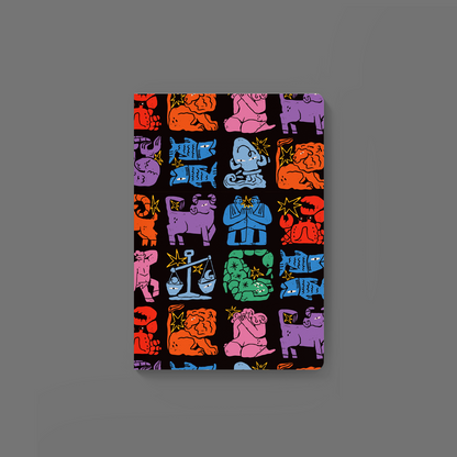 Zodiac Dark Softcover Journal