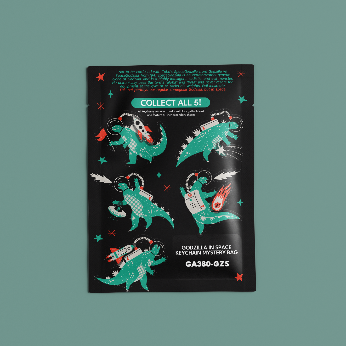 Godzilla in Space Mystery Keychain