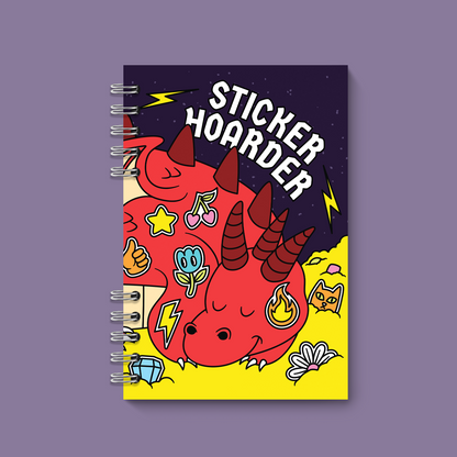 Hoarder Dragon Reusable Sticker Book