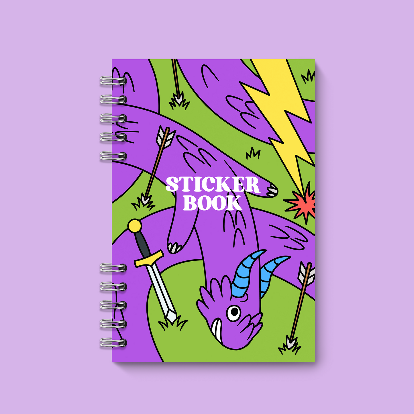 Fantasy Wyrm Reusable Sticker Book