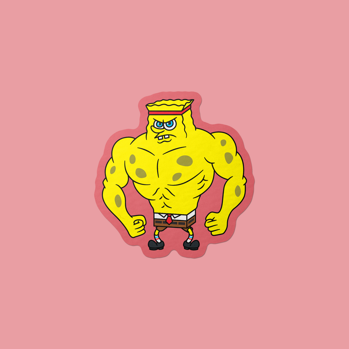 Ripped Spongebob Vinyl Sticker