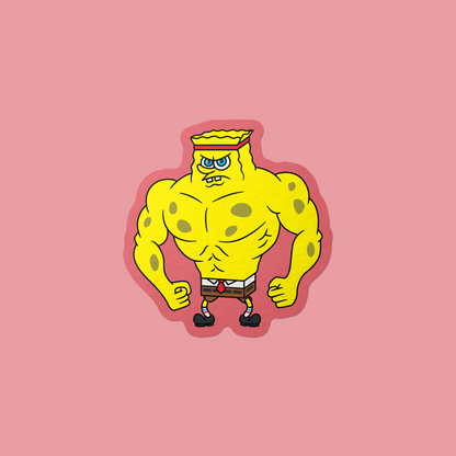 Ripped Spongebob Vinyl Sticker