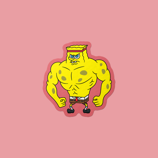 Ripped Spongebob Vinyl Sticker