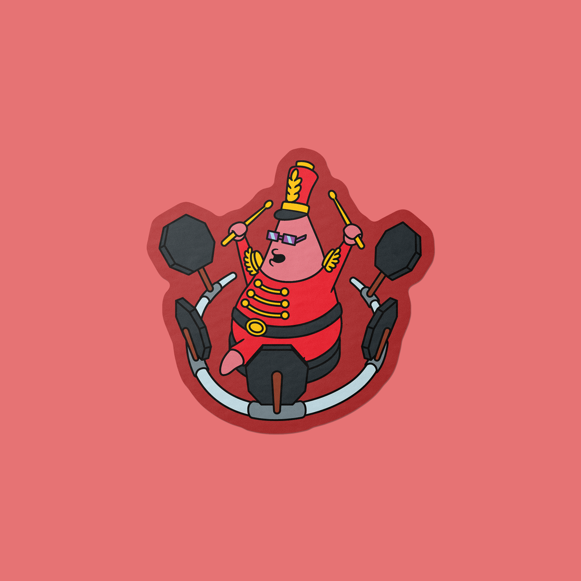 Band Patrick Vinyl Sticker – Gobi Prints Co.