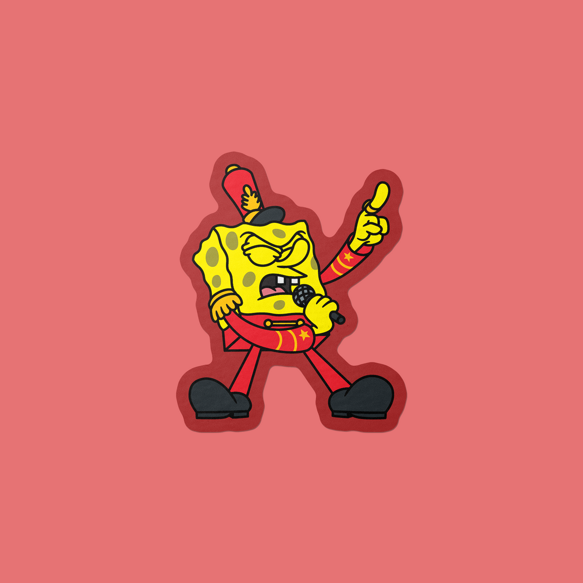 Goobi Sticker Band Spongebob Vinyl Sticker – Gobi Prints Co.