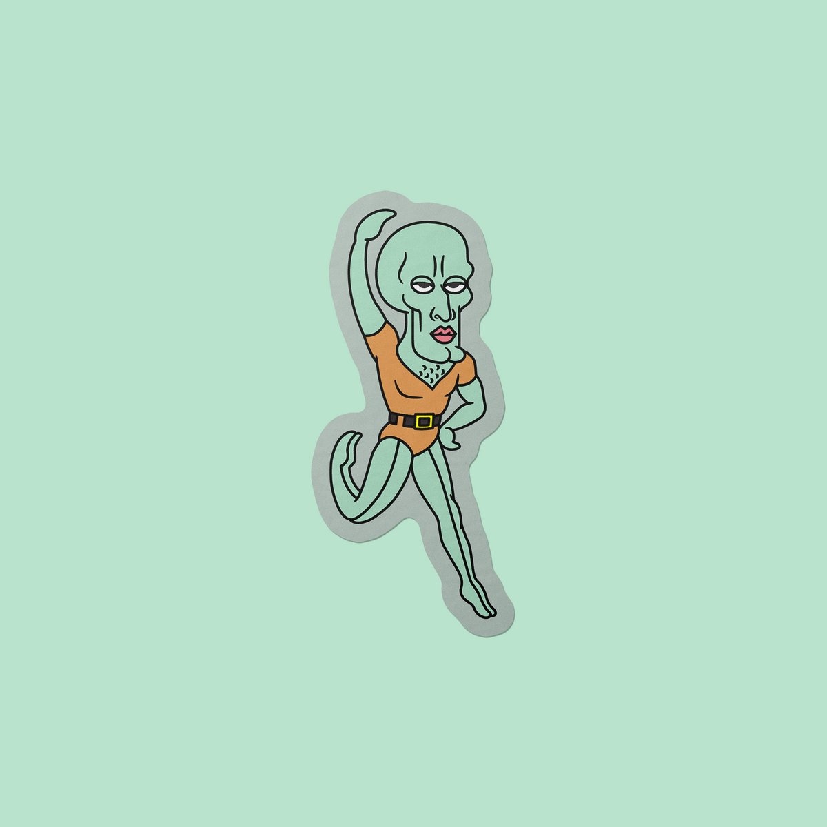 Goobi Sticker Handsome Squidward Vinyl Sticker – Gobi Prints Co.