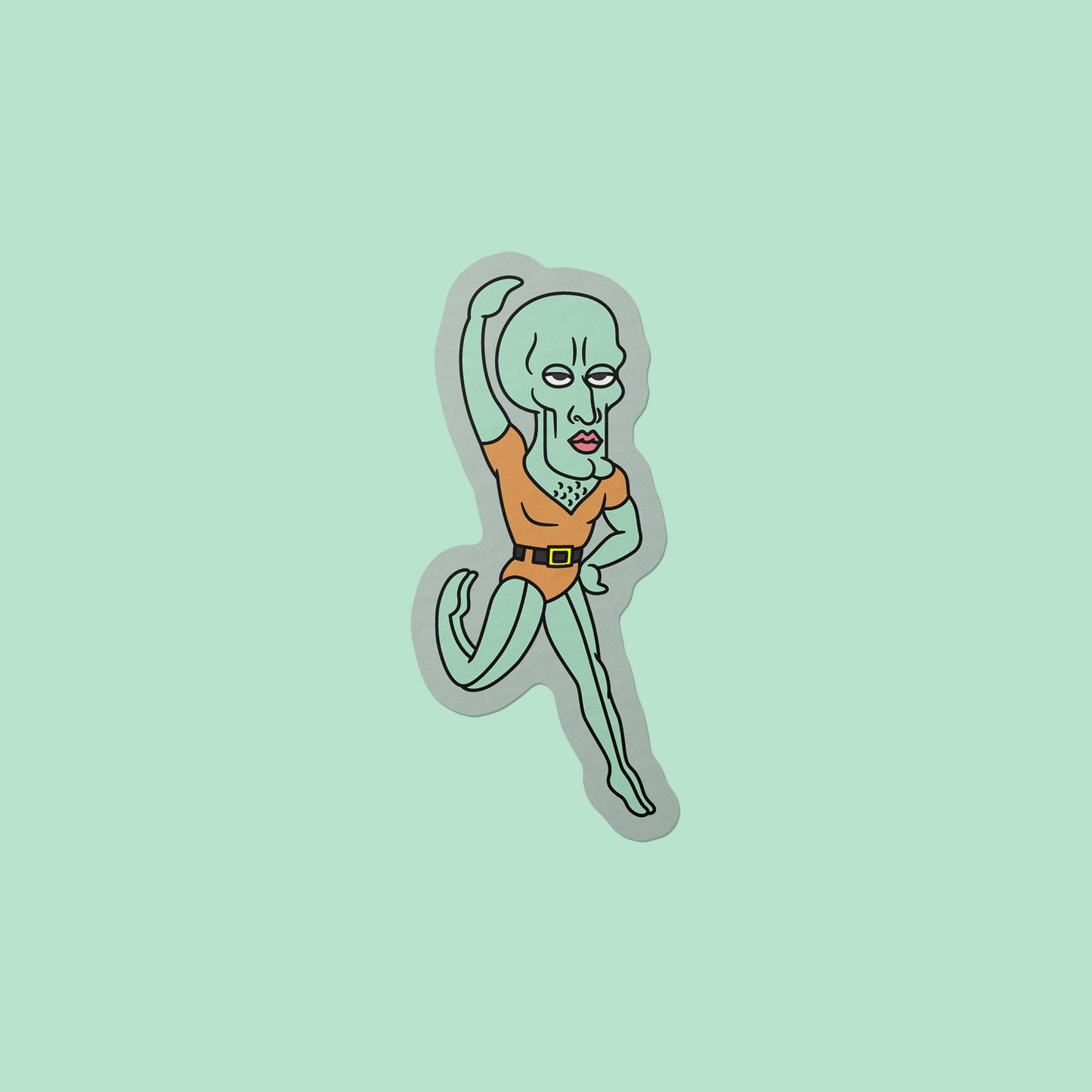 Handsome Squidward Vinyl Sticker
