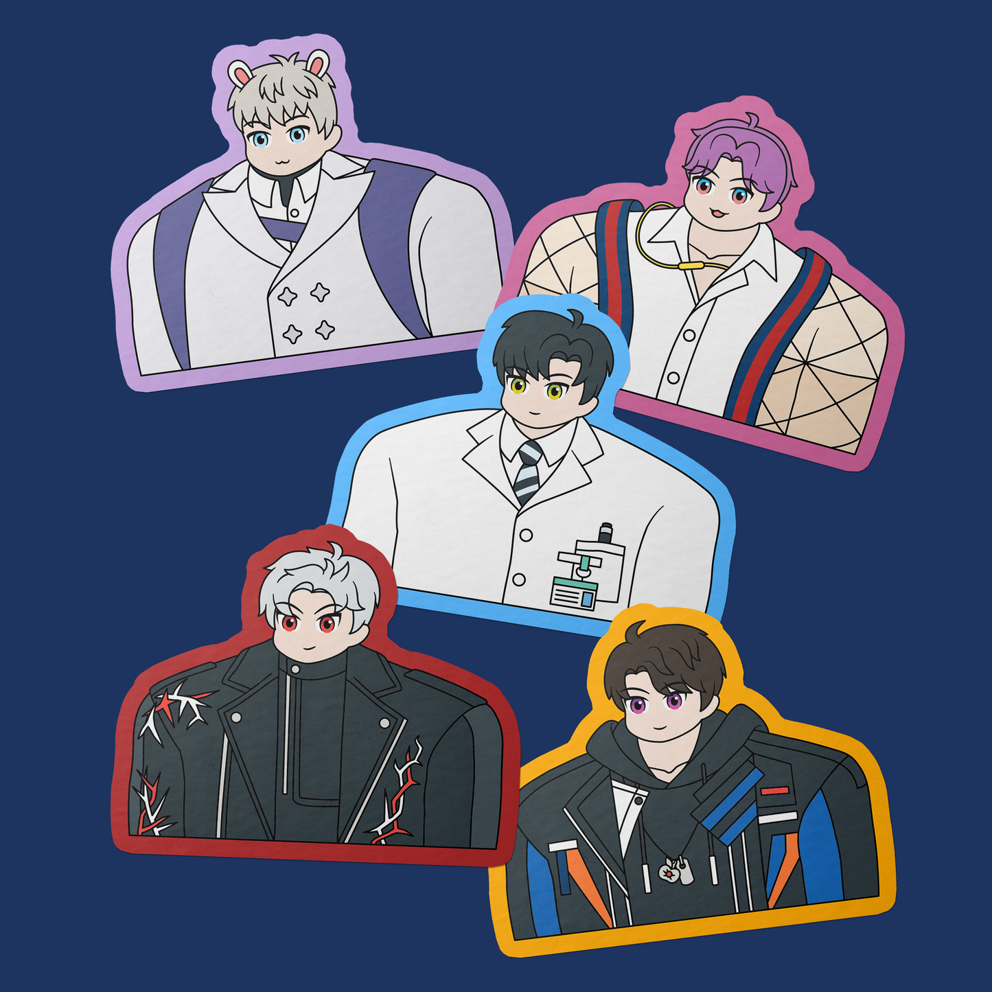 Love and Deepspace Big Back Vinyl Stickers