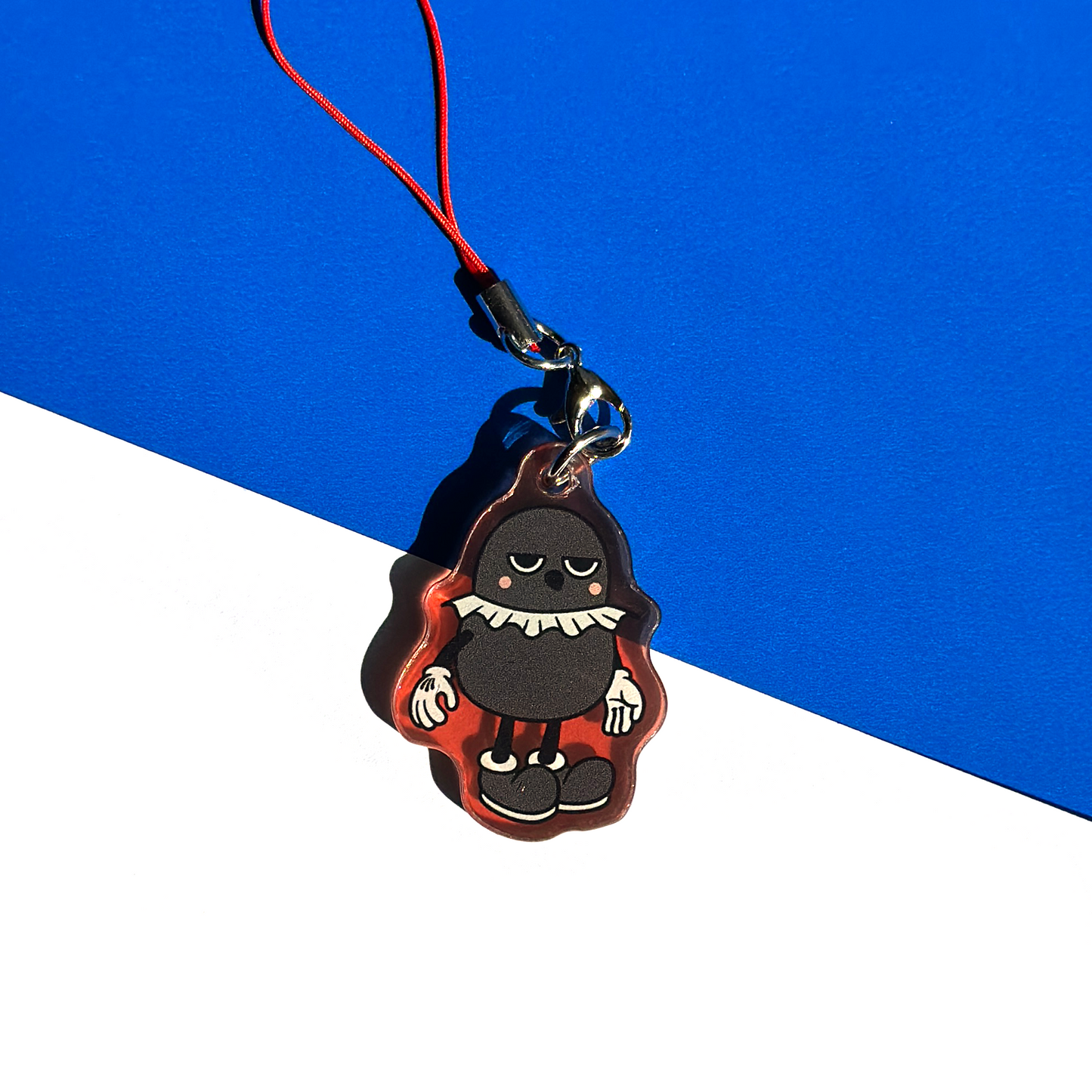 Grumpy Crow Phone Charm