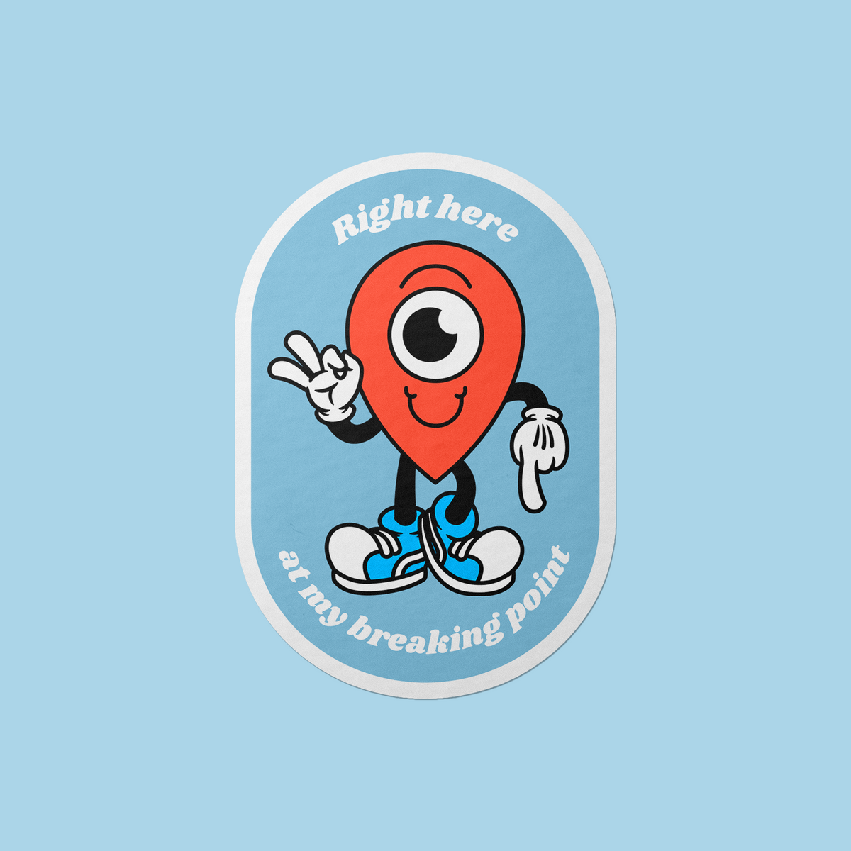 Goobi Sticker At My Breaking Point Vinyl Sticker – Gobi Prints Co.
