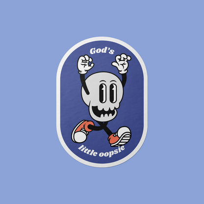 God's Little Oopsie Vinyl Sticker