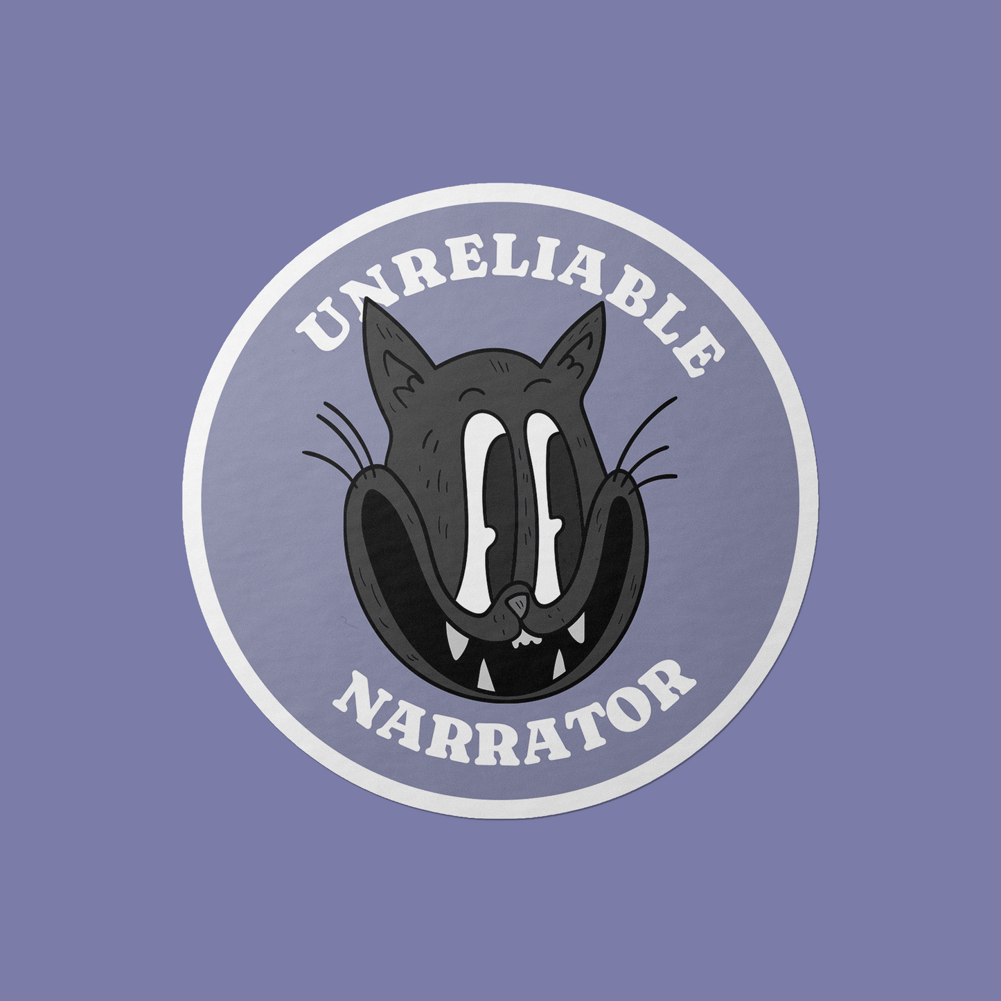 Unreliable Narrator Vinyl Sticker