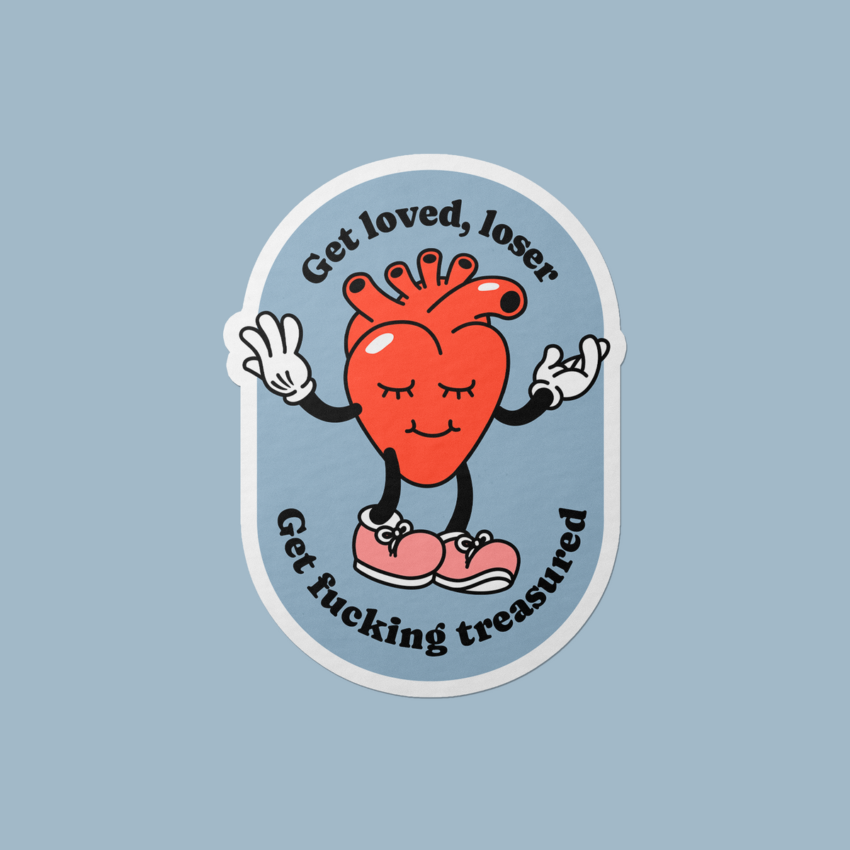 Goobi Sticker Get Loved Loser Vinyl Sticker – Gobi Prints Co.
