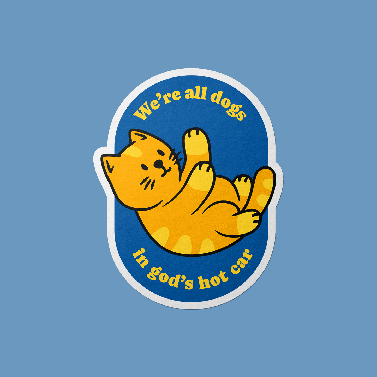 Dogs In God's Car Vinyl Sticker