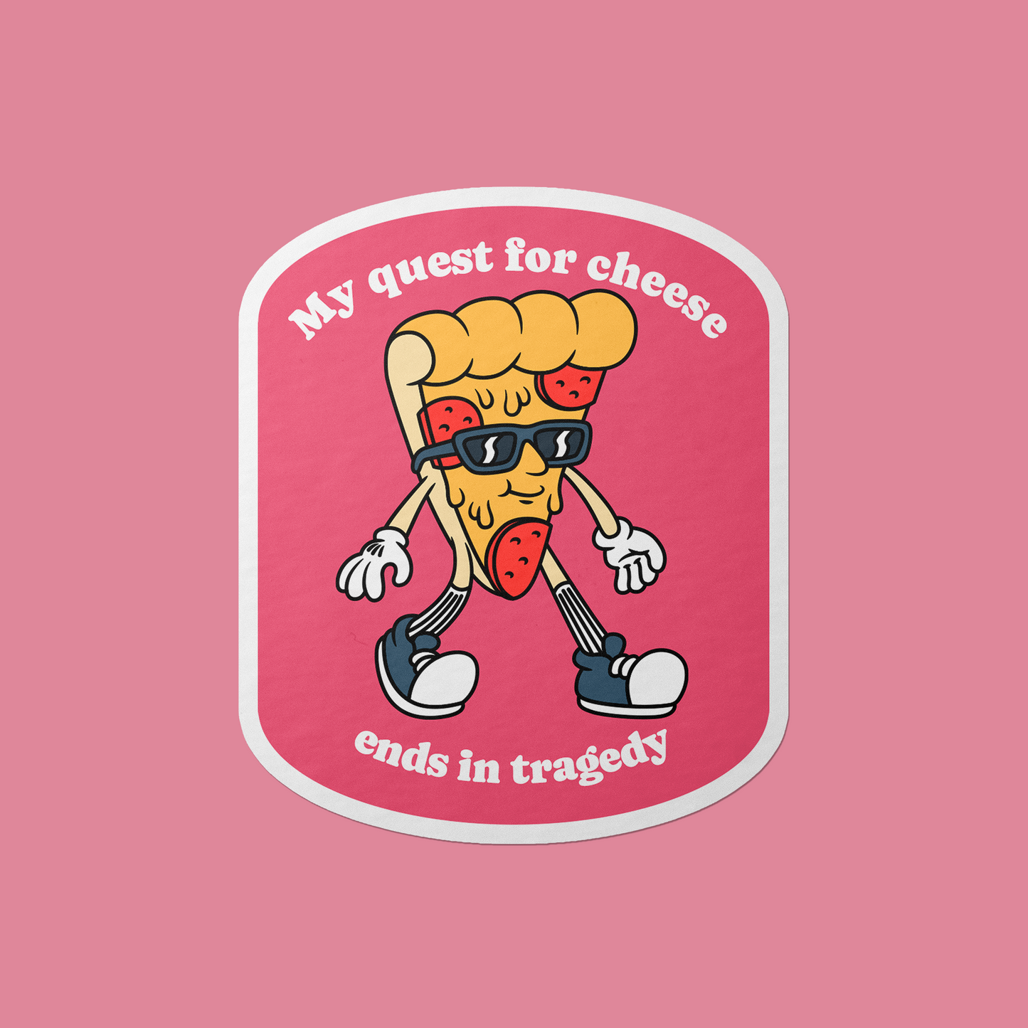 Quest For Cheese Vinyl Sticker