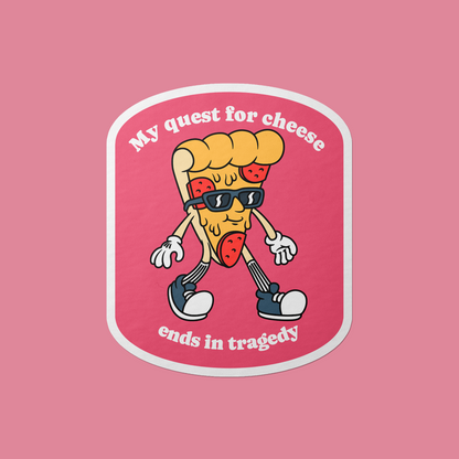 Quest For Cheese Vinyl Sticker