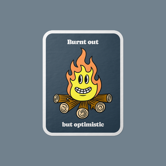 Burnt Out Vinyl Sticker