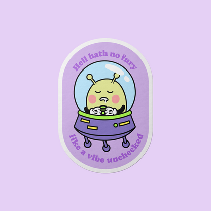 Vibe Unchecked Vinyl Sticker