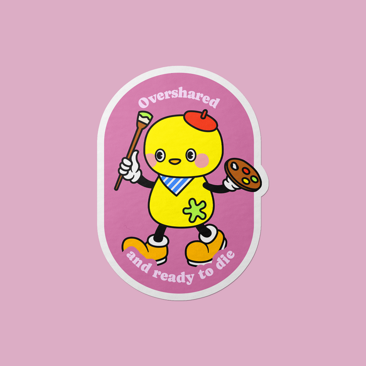 Goobi Sticker Overshared Vinyl Sticker – Gobi Prints Co.