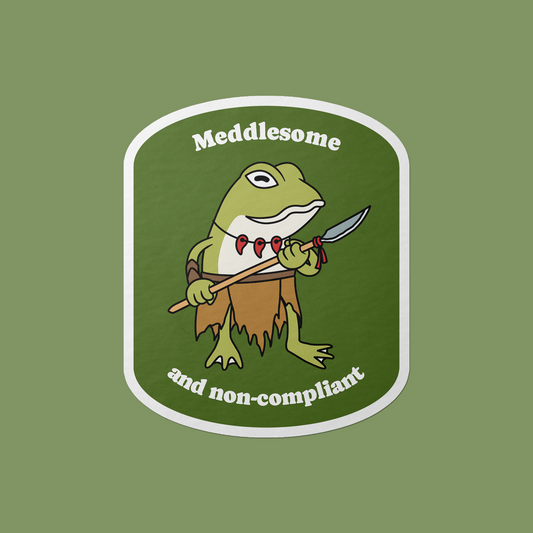 Meddlesome Vinyl Sticker