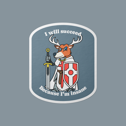 I Will Succeed Vinyl Sticker