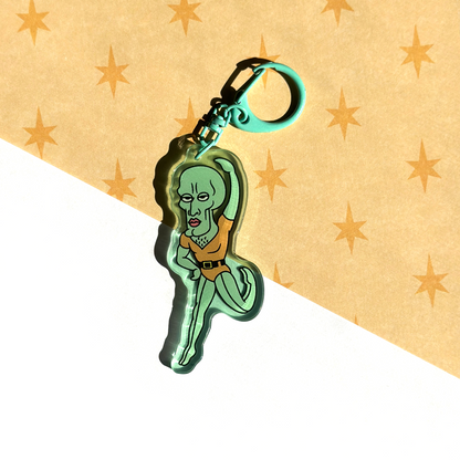 Handsome Squidward Keychain