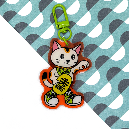 Maneki Neko Japanese Lucky Charm Keychain