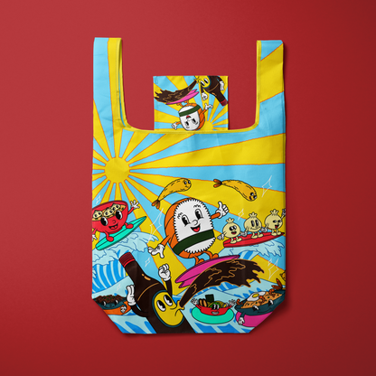 Asian Food Ripstop Grocery Bag