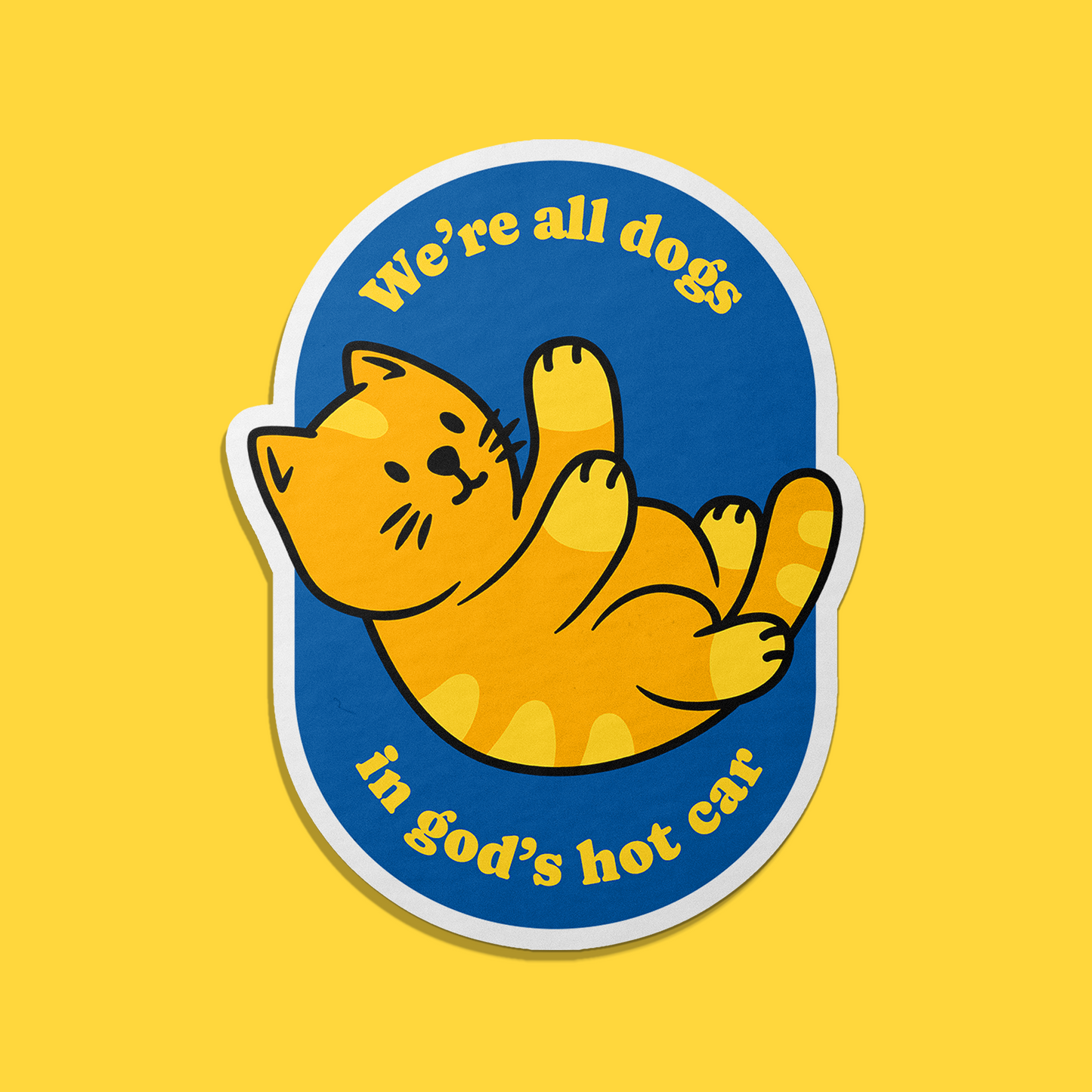 Dogs In God's Car Magnet