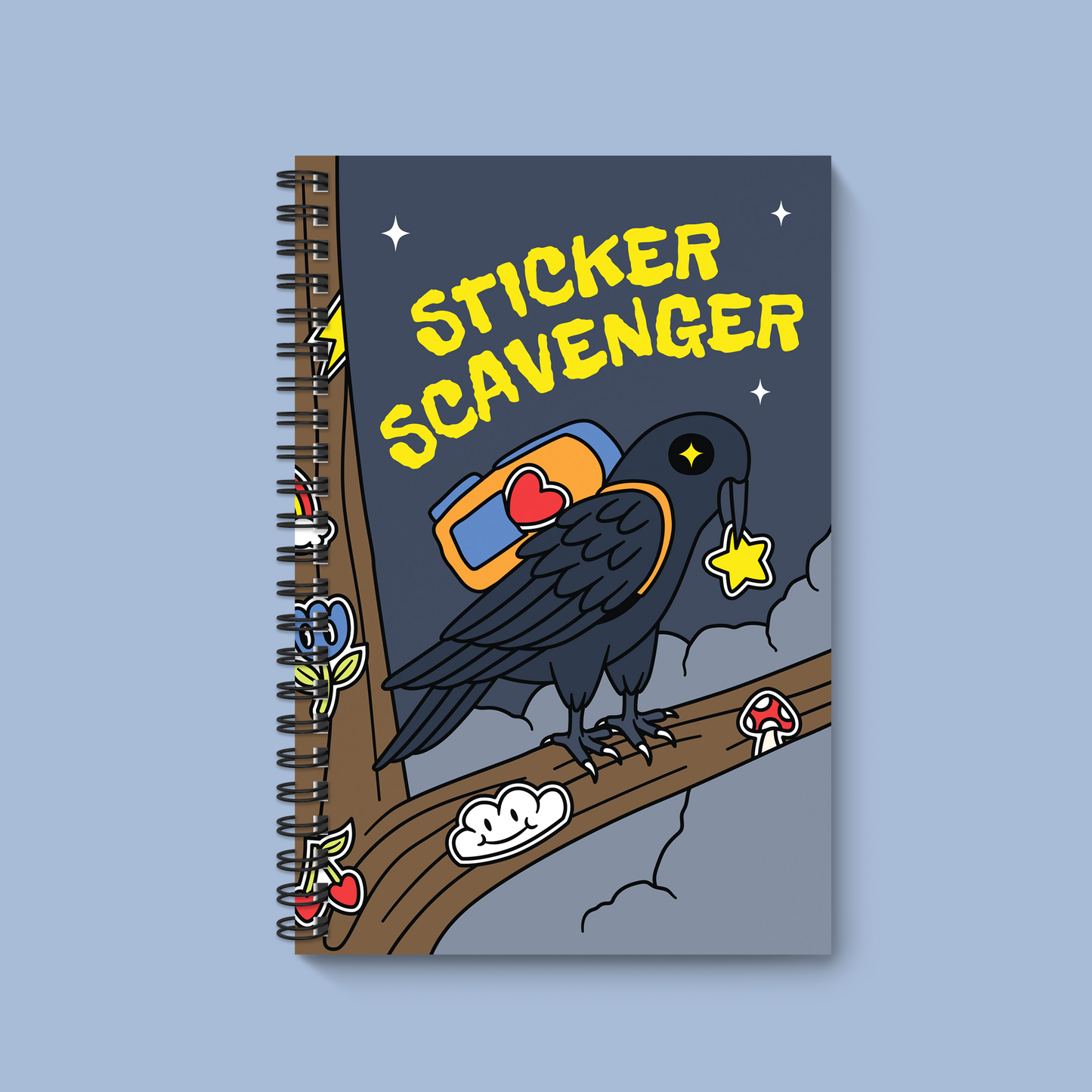 Scavenger Crow Reusable Sticker Book