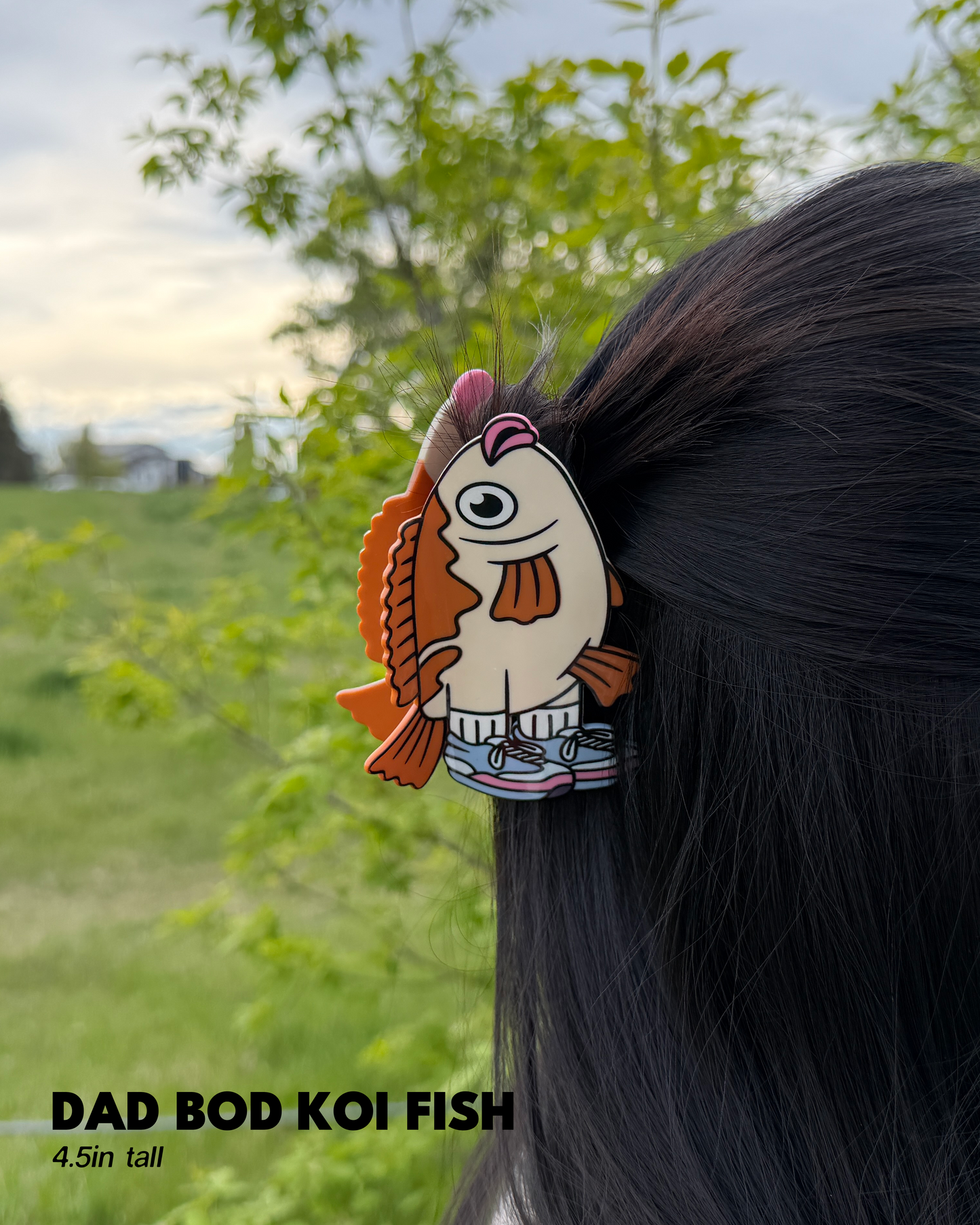 Dad Bod Koi Fish Hair Claw