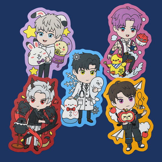 Love and Deepspace Characters Vinyl Stickers