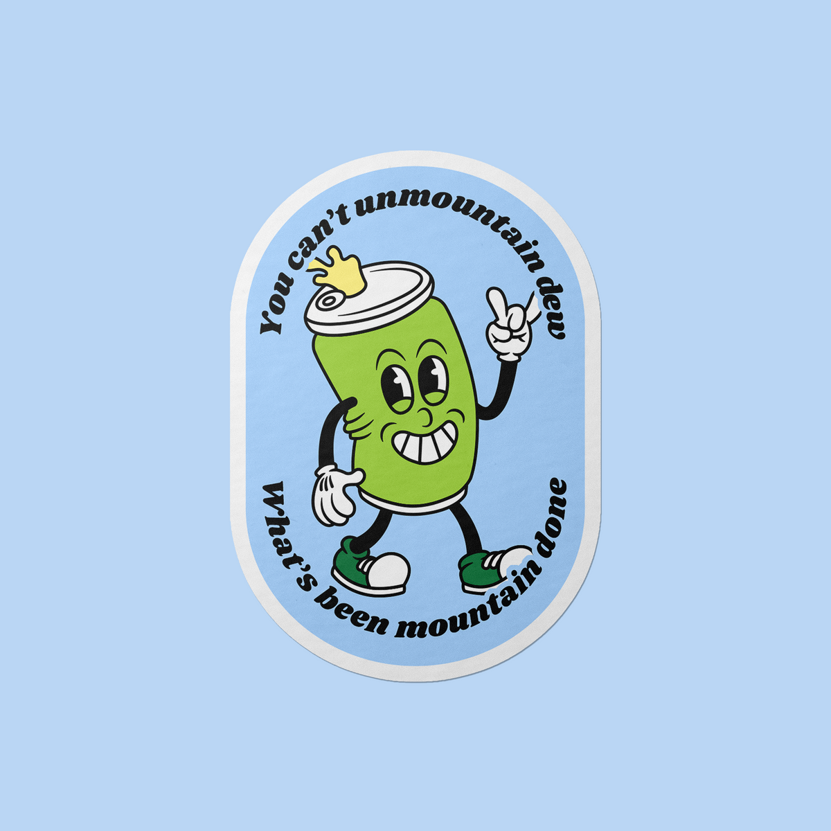 Goobi Sticker Unmountain Dew Vinyl Sticker – Gobi Prints Co.