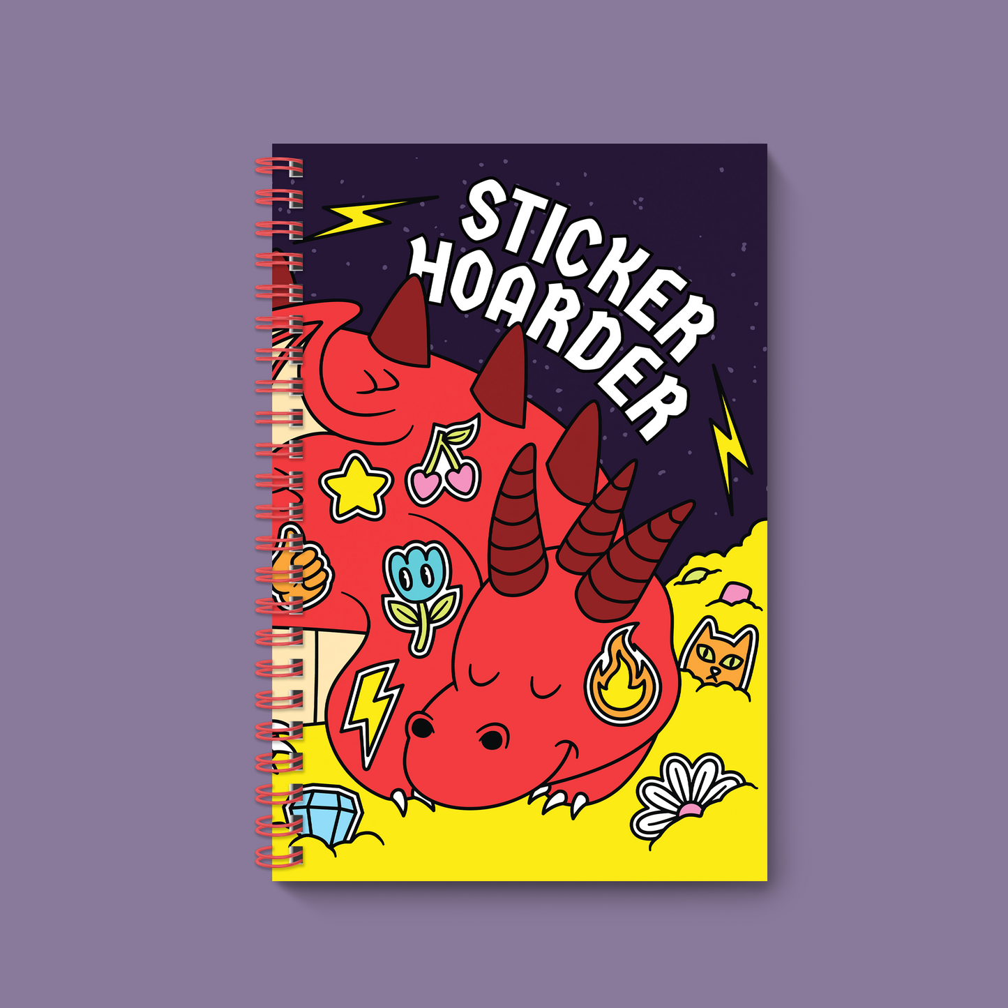 Hoarder Dragon Reusable Sticker Book